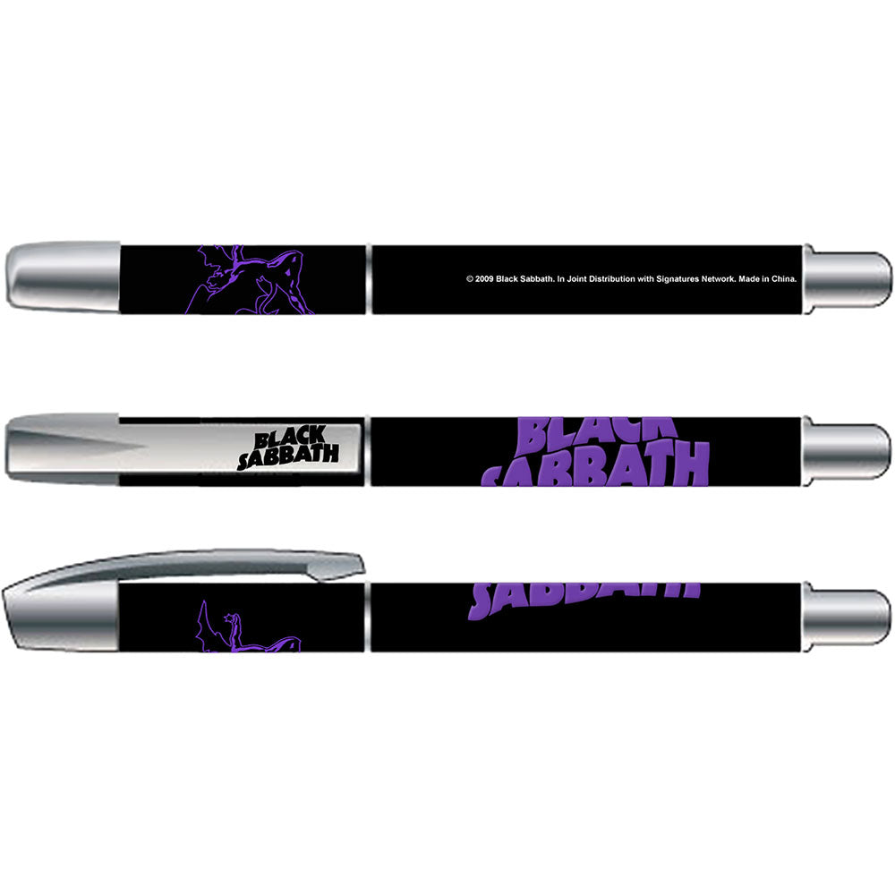 Logo & Dragon Gel Pen | Black Sabbath