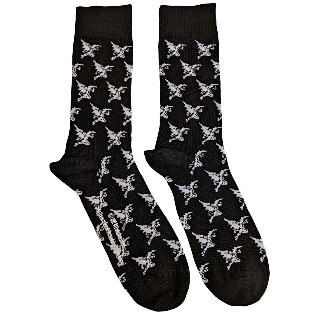 Demon Pattern Unisex Ankle Socks (UK Size 7 - 11) | Black Sabbath