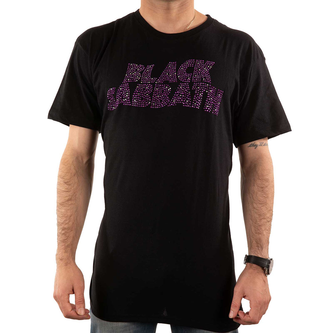 Wavy Logo (Diamante) Unisex T-Shirt | Black Sabbath