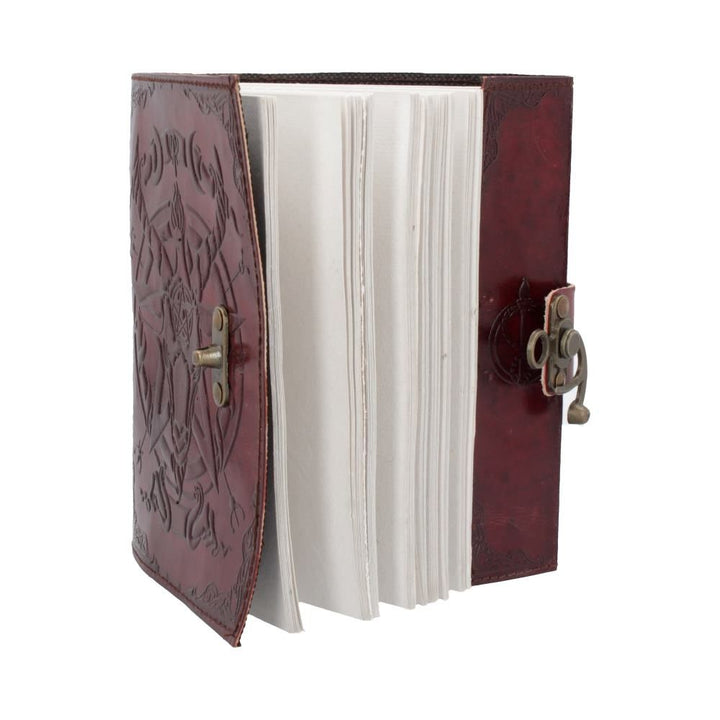 baphomet leather journal