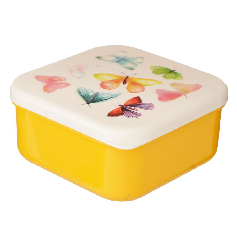 butterfly house reusable bpa free plastic lunch boxes (set of 3)