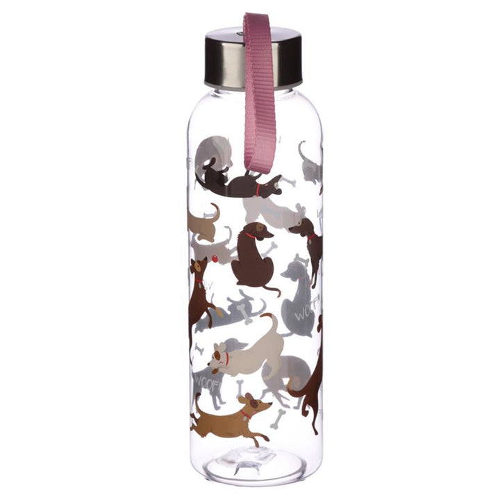 catch patch dog 500ml reusable plastic water bottle with metallic lid