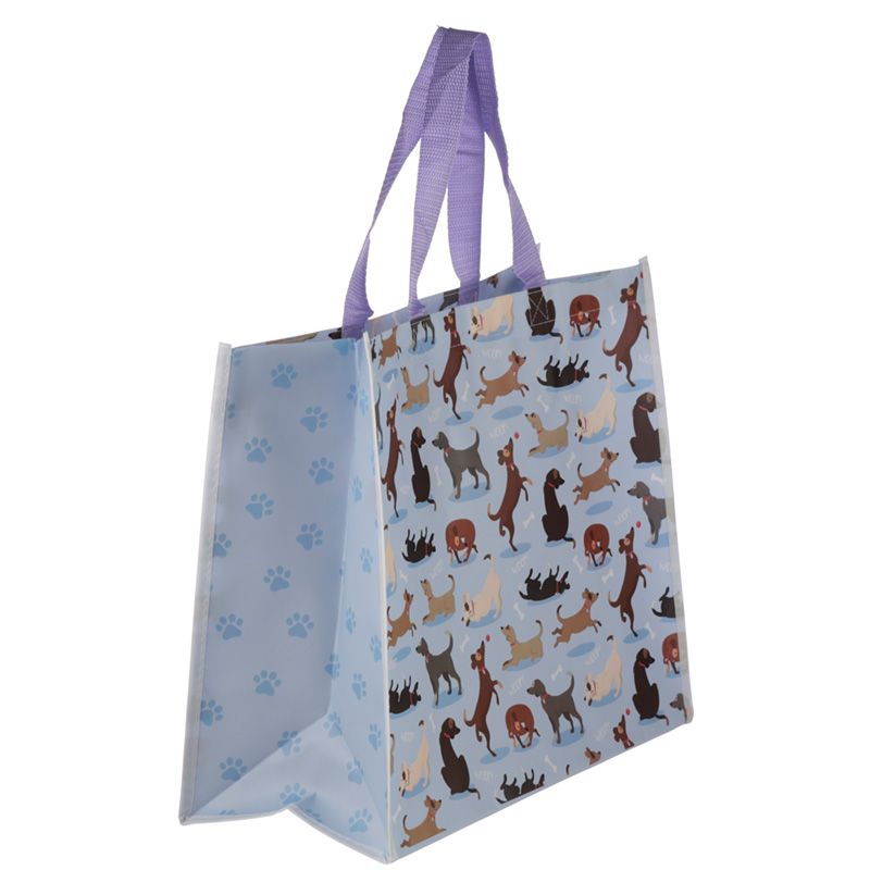 catch patch dog design reusable shopping bag