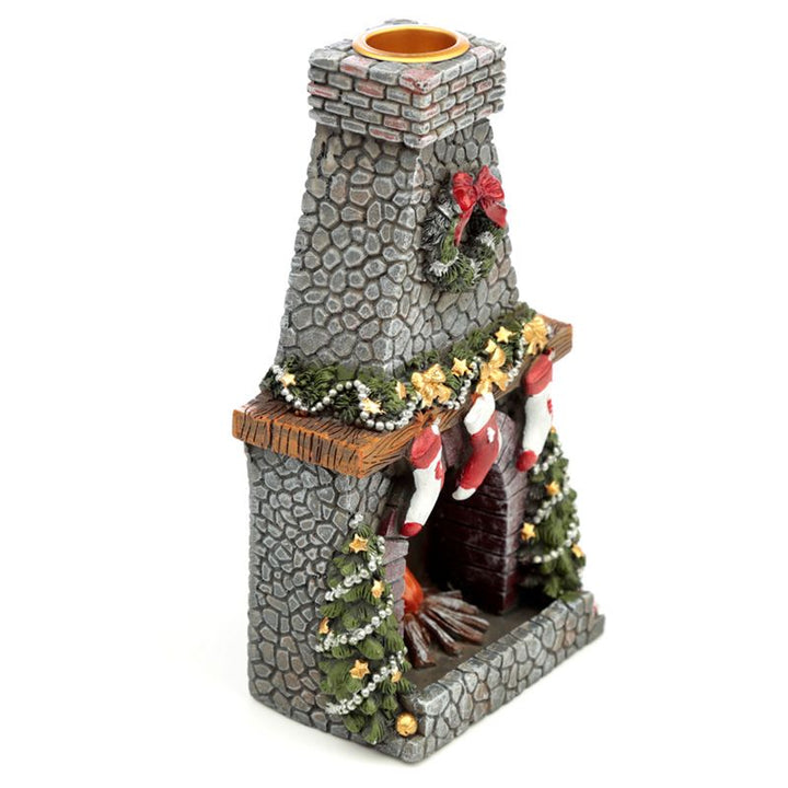 Christmas Fireplace Backflow Incense Burner