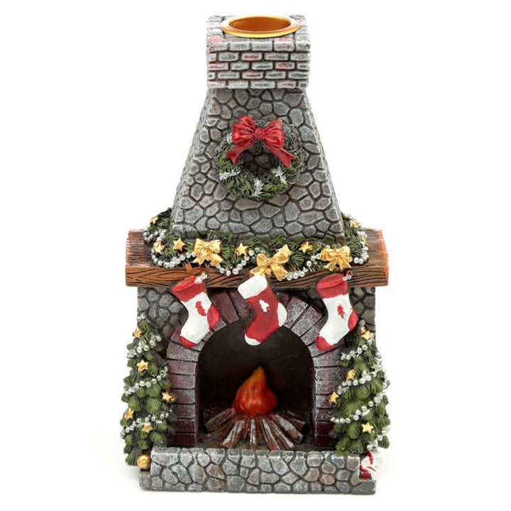 Christmas Fireplace Backflow Incense Burner