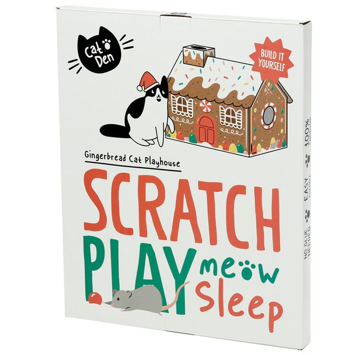 Gingerbread Lane Cardboard Cat Playhouse