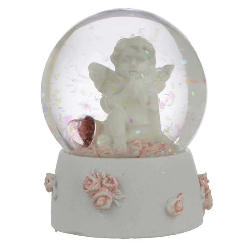 peace of heaven cherub - sweet dreams snow globe