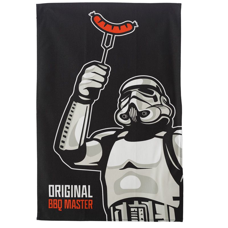 Hot Dog BBQ Master Cotton Tea Towel | Original Stormtrooper