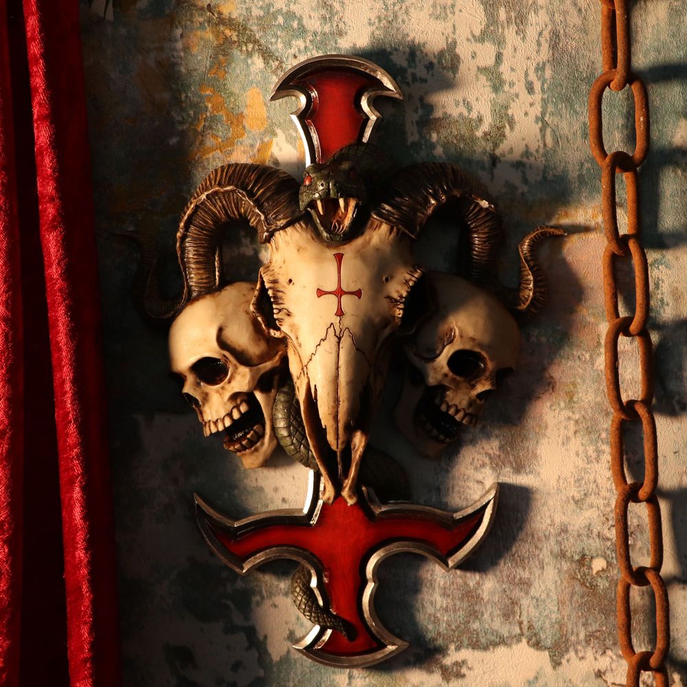 devils cross wall plaque by james ryman
