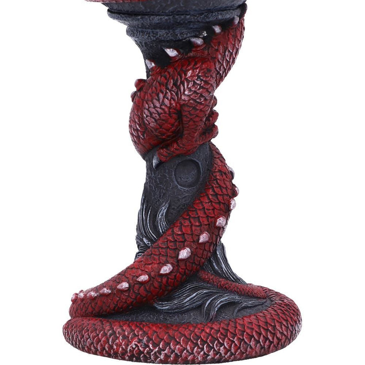 dragon coil goblet - red