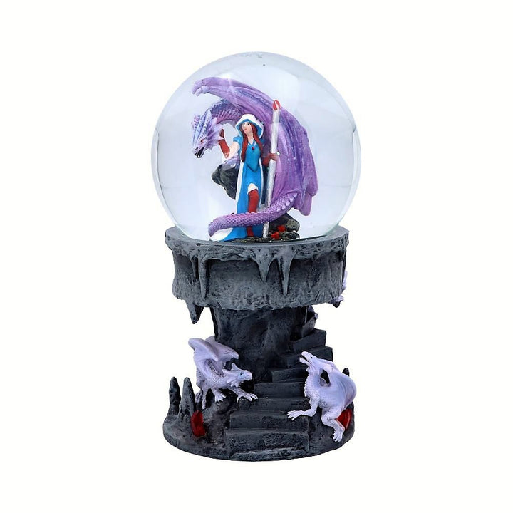 dragon mage snow globe by anne stokes