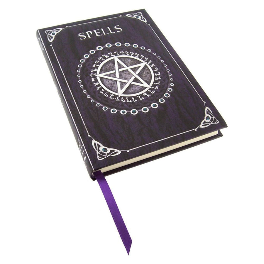 embossed spell book - purple by luna lakota
