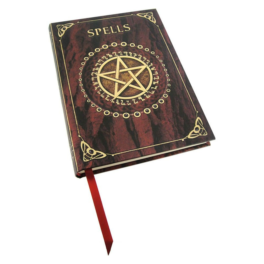 embossed spell book - red by luna lakota