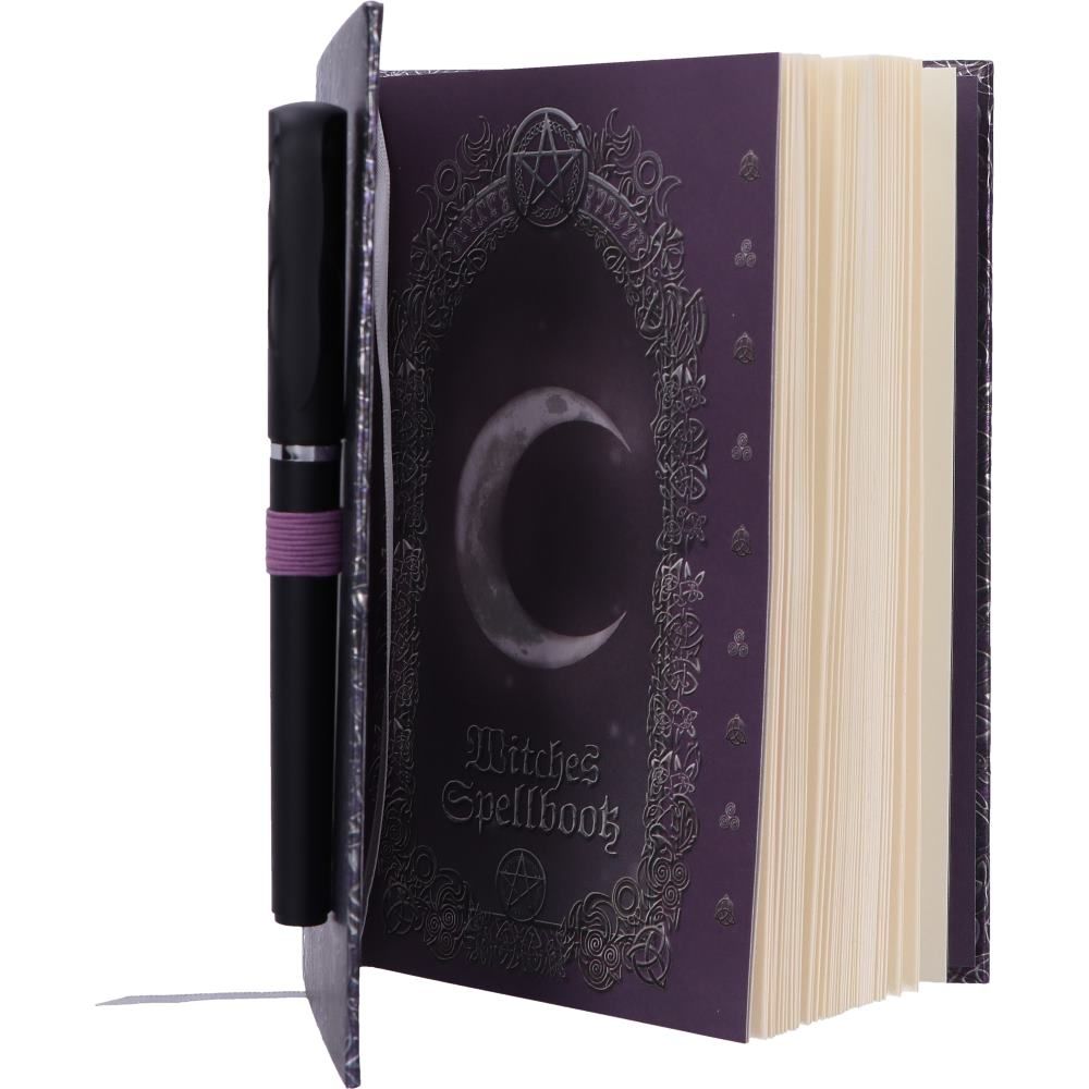 embossed witches spell book a5 journal with p6 pen by luna lakota