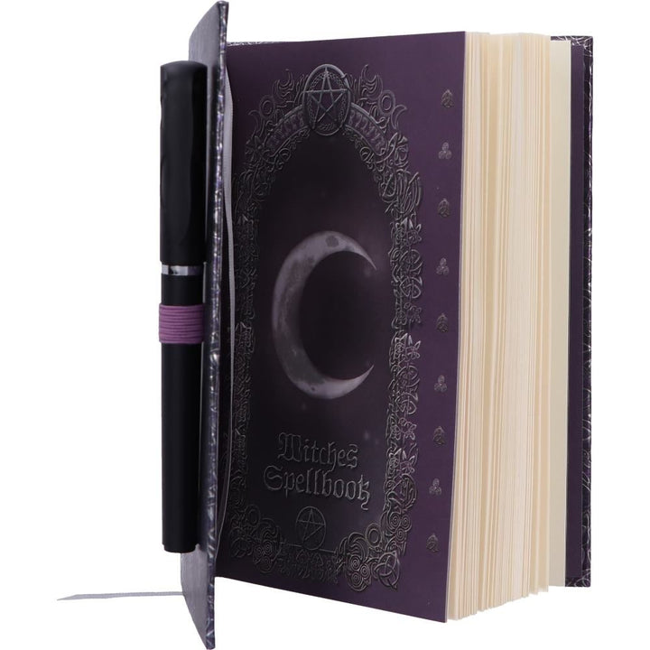 embossed witches spell book a5 journal with p6 pen by luna lakota