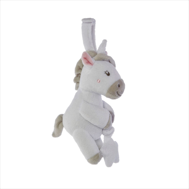evie unicorn pull down baby toy