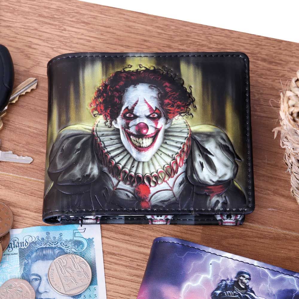 evil clown wallet by james ryman