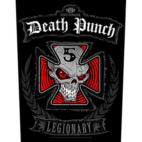 five finger death punch - back patch (legionary)