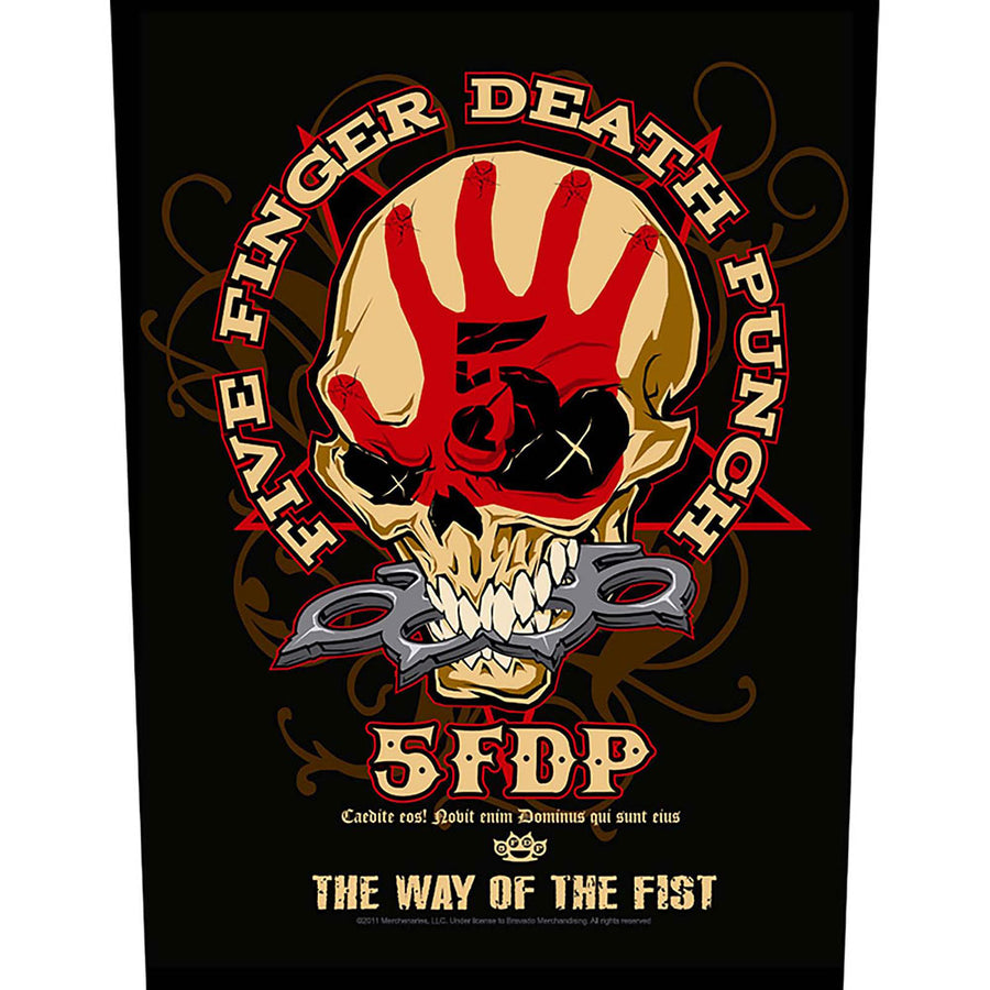 five finger death punch - back patch (way of the fist)