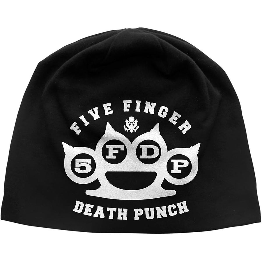 five finger death punch - unisex beanie hat (logo)