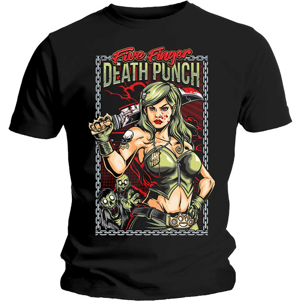 five finger death punch - unisex t-shirt (assassin)