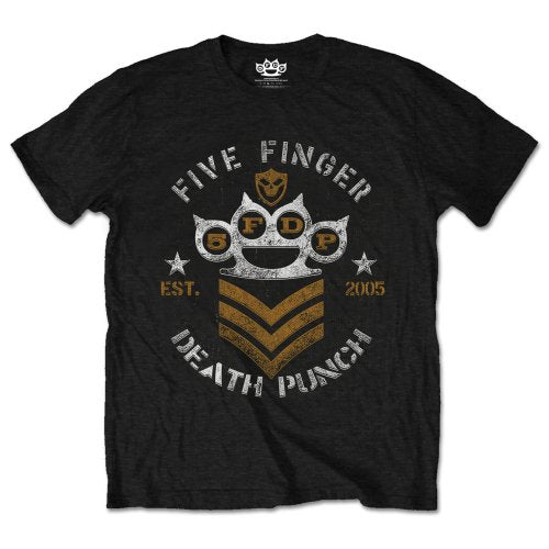 five finger death punch - unisex t-shirt (chevron)