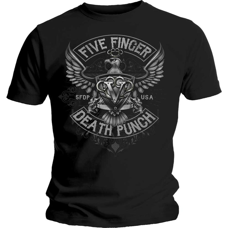 five finger death punch - unisex t-shirt (howe eagle crest)