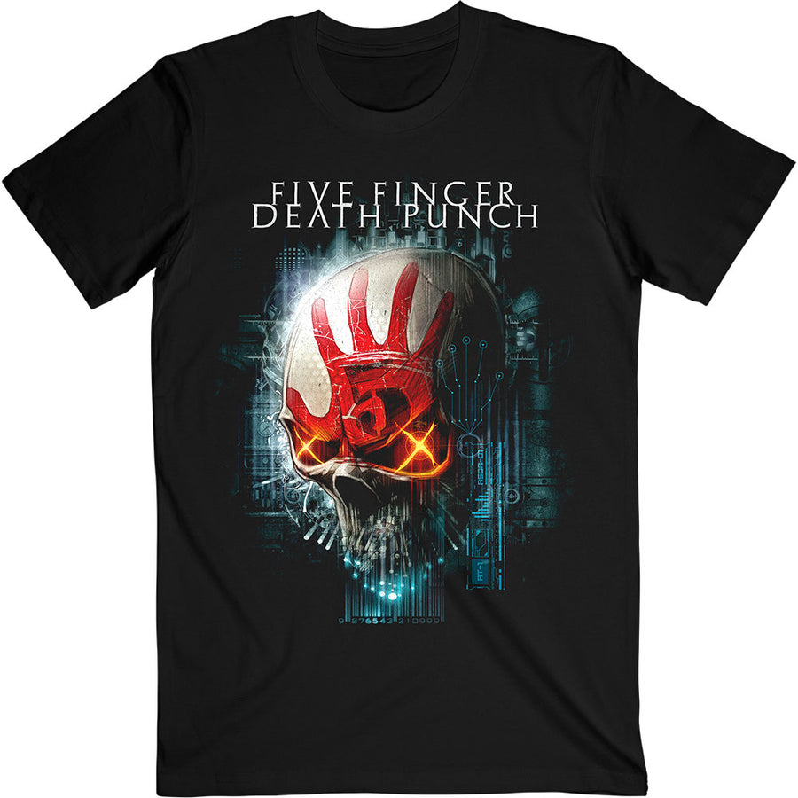five finger death punch - unisex t-shirt (interface skull)
