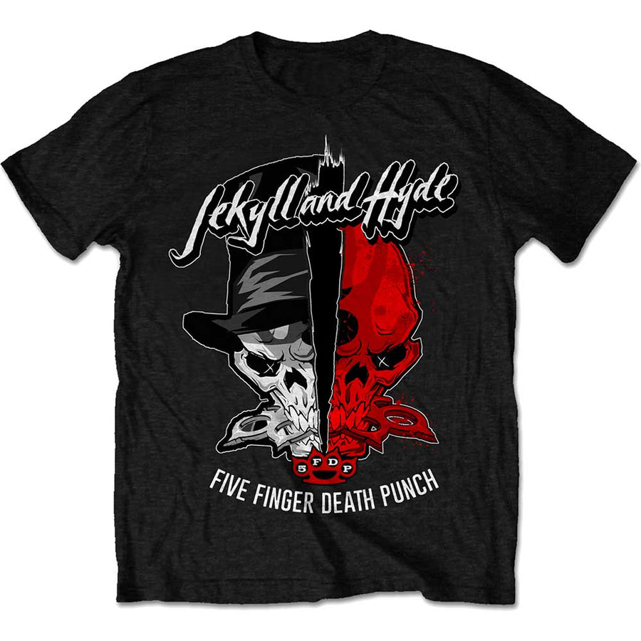 five finger death punch - unisex t-shirt (jekyll & hyde)