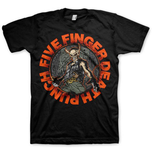 five finger death punch - unisex t-shirt (seal of ameth)