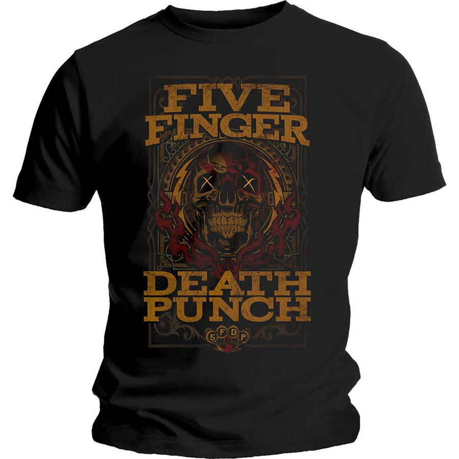 five finger death punch - unisex t-shirt (wanted)