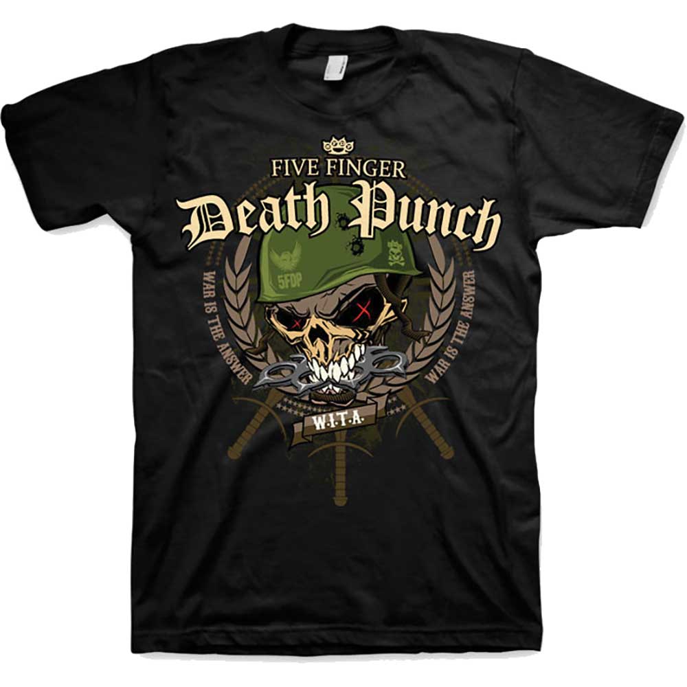 five finger death punch - unisex t-shirt (war head)