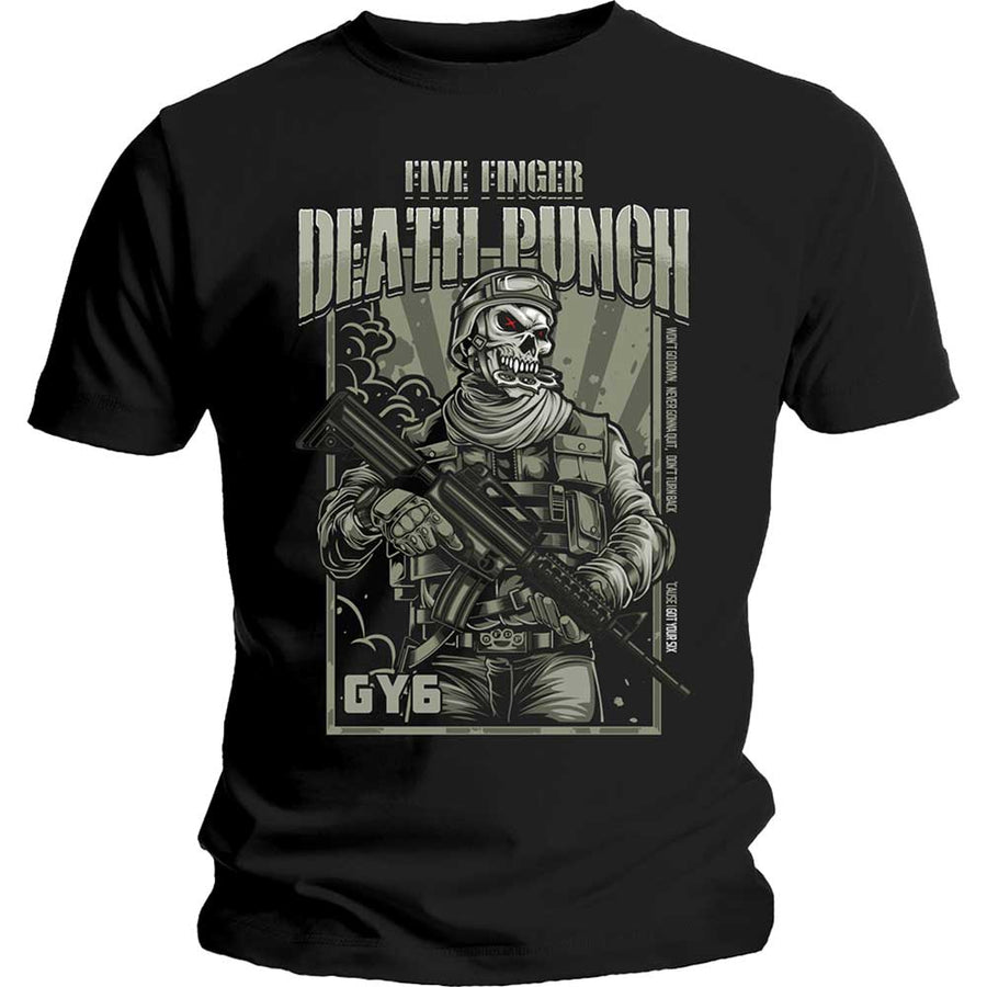 five finger death punch - unisex t-shirt (war soldier)