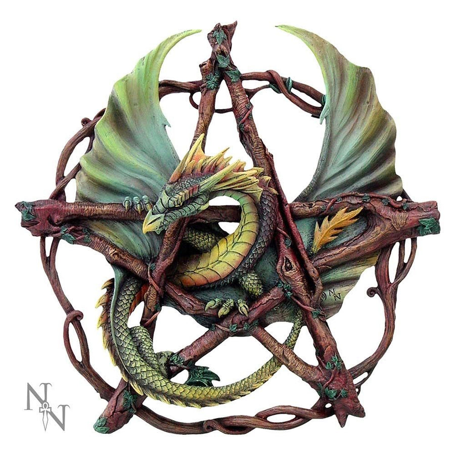 forest pentagram dragon by anne stokes