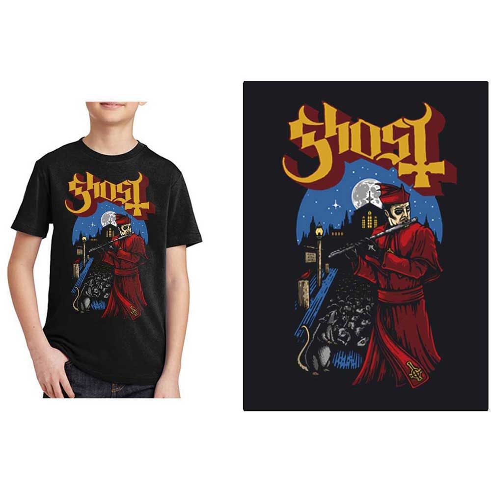 ghost - kids t-shirt (advanced pied piper)