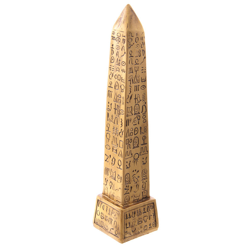 gold egyptian obelisk ornament