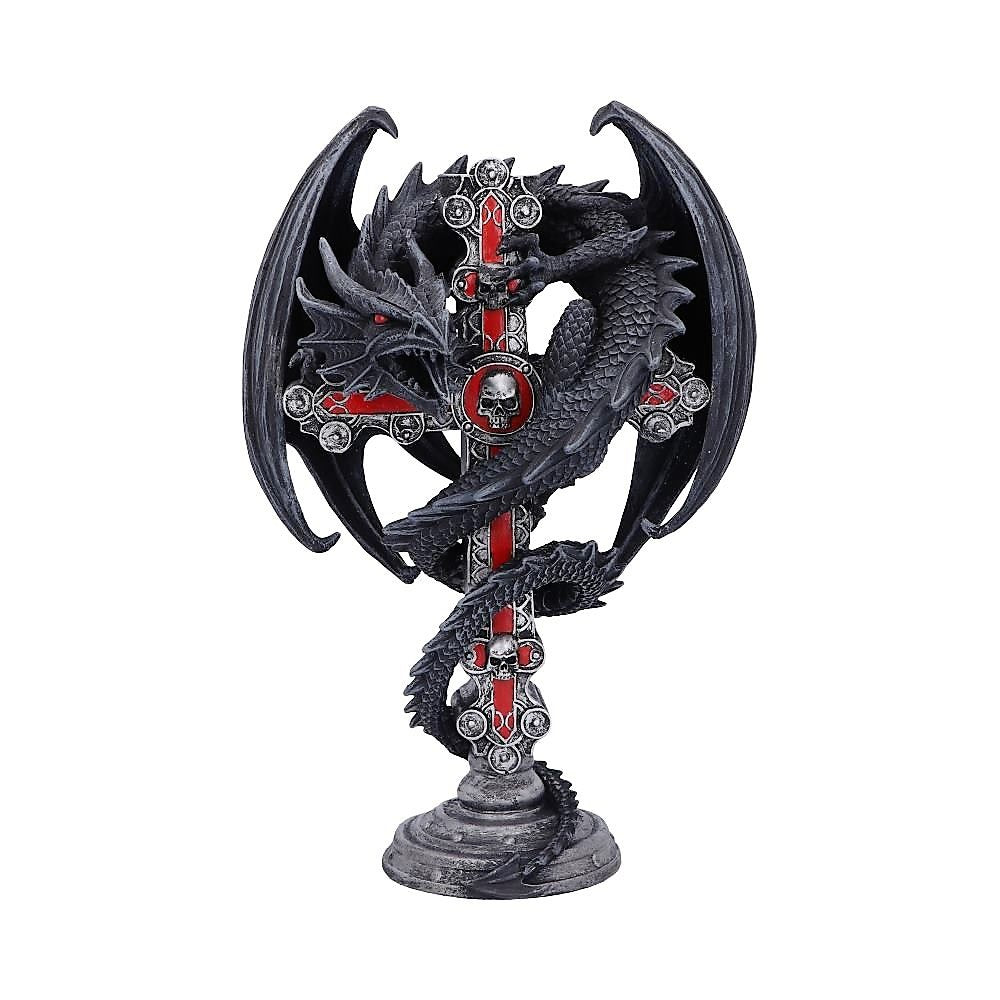 gothic guardian candle holder by anne stokes