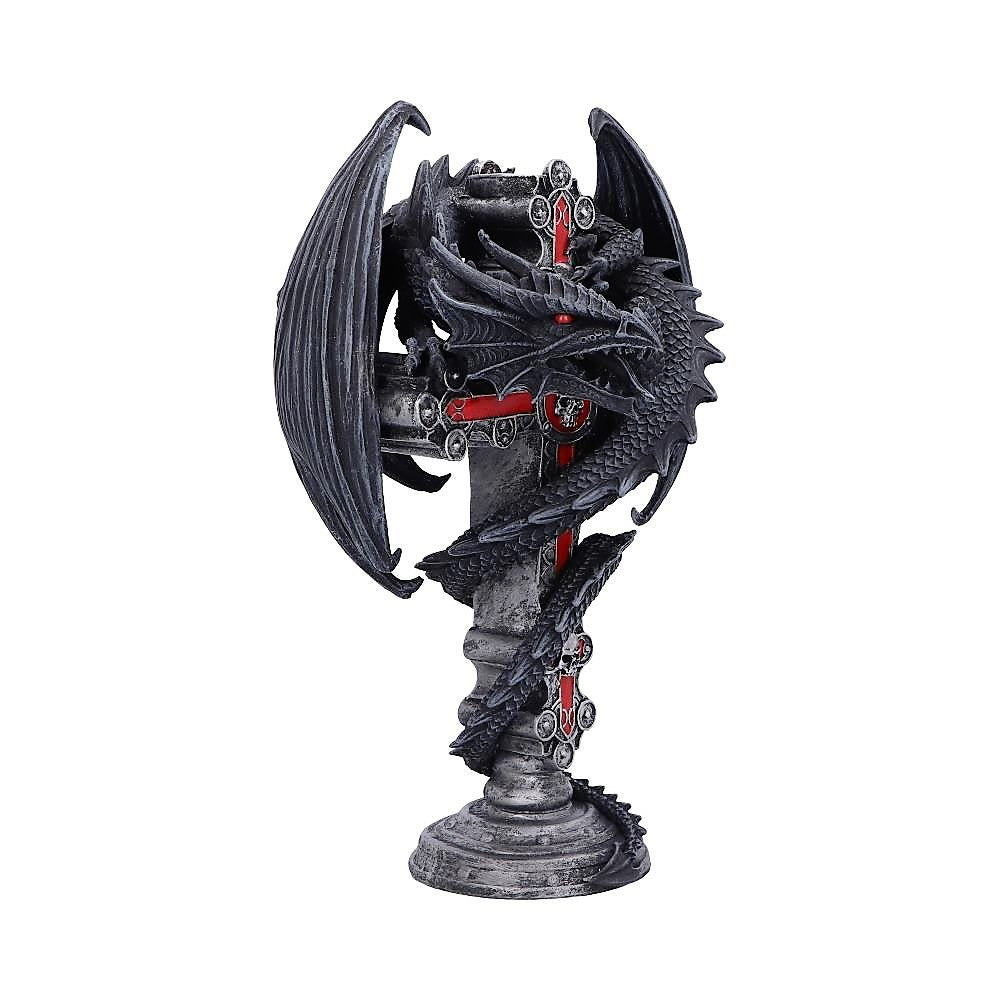 gothic guardian candle holder by anne stokes