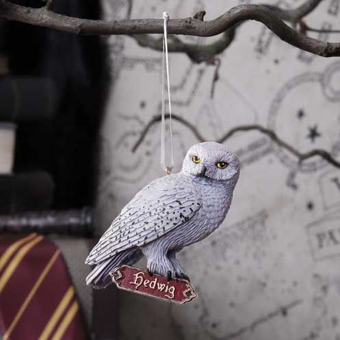 harry potter - hedwig's rest hanging ornament