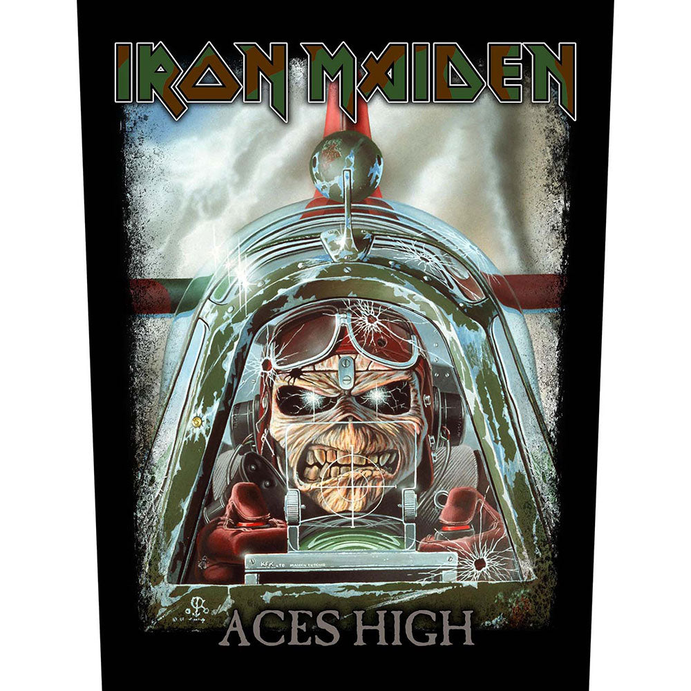 iron maiden - back patch (aces high)