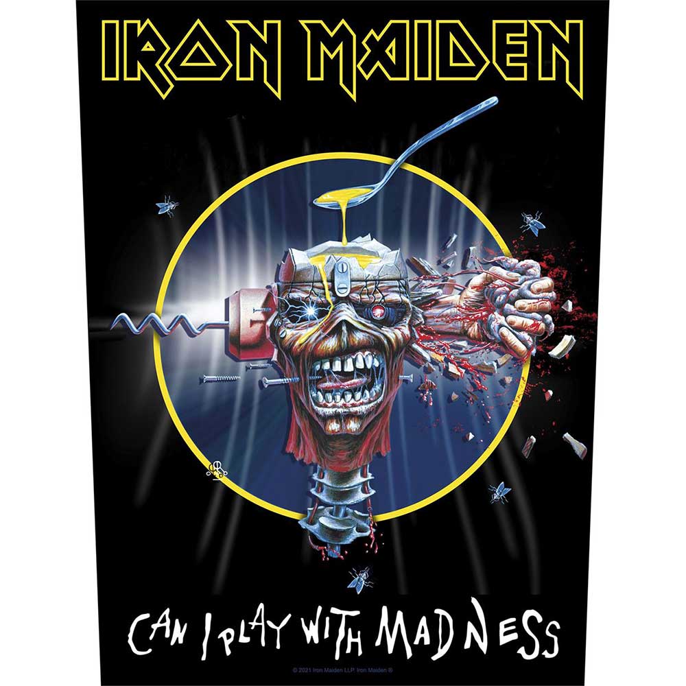 iron maiden - back patch (can i play with madness)
