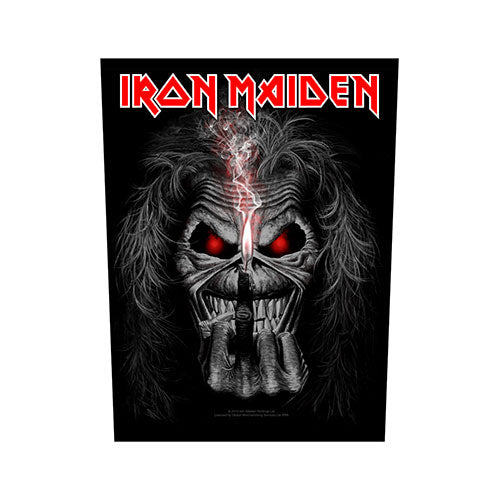 iron maiden - back patch (eddie candle finger)
