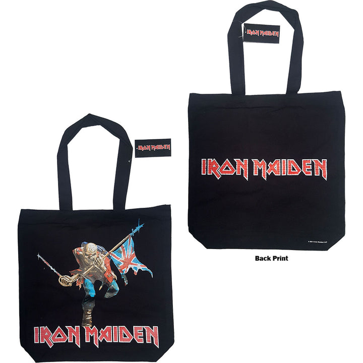 iron maiden - cotton tote bag (trooper - back print)