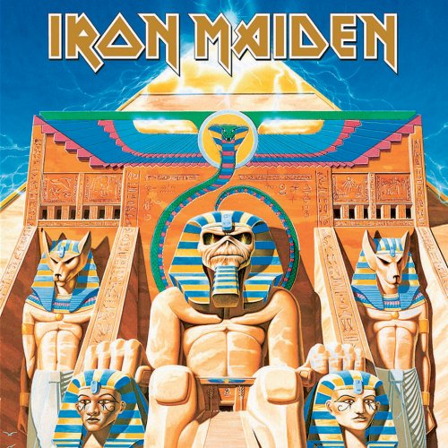 iron maiden - greetings card (powerslave)