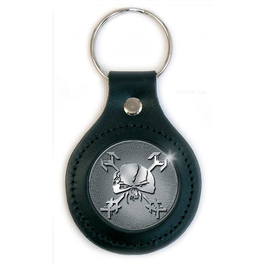 iron maiden - keychain (final frontier icon - leather fob)
