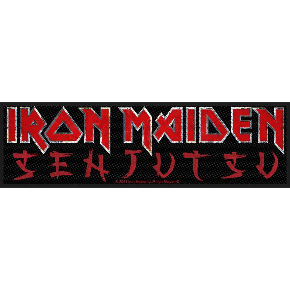iron maiden - super strip patch (senjutsu logo)