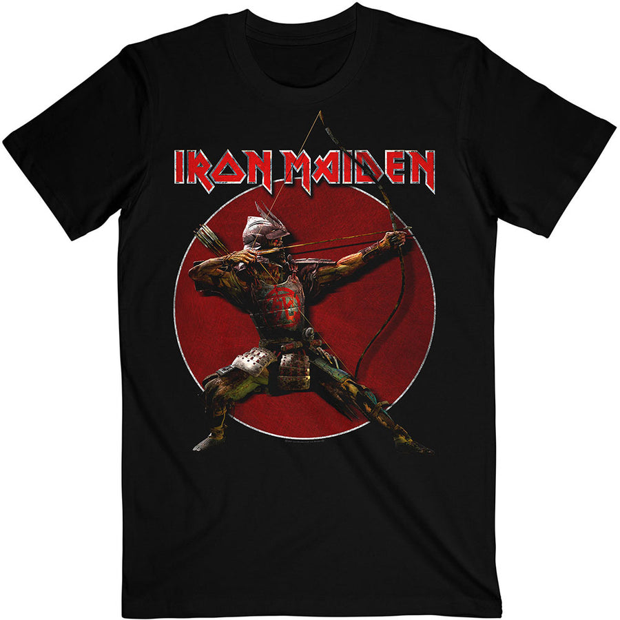 iron maiden - unisex t-shirt (senjutsu eddie archer red circle)