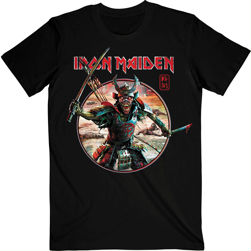 iron maiden - unisex t-shirt (senjutsu eddie warrior circle)