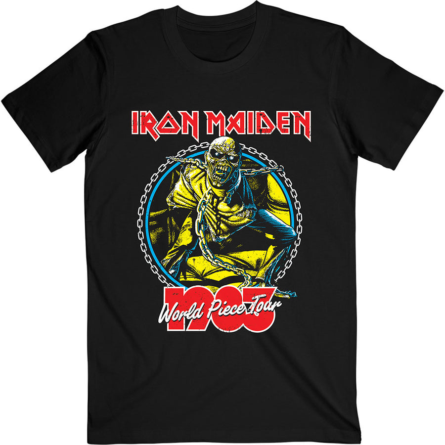 iron maiden - unisex t-shirt (world piece tour '83 v.2.)