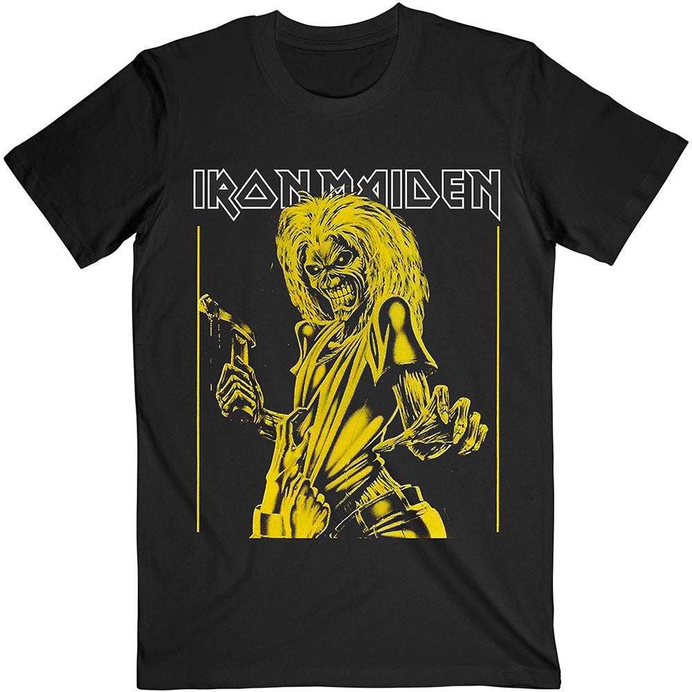 iron maiden - unisex t-shirt (yellow flyer)